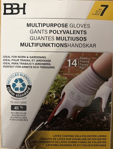 Garden gloves pairs size 7 - gloves,14,