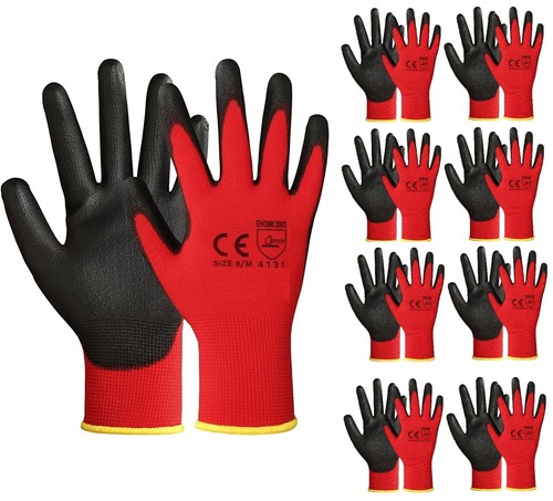 Pairs red coated safety - 24,