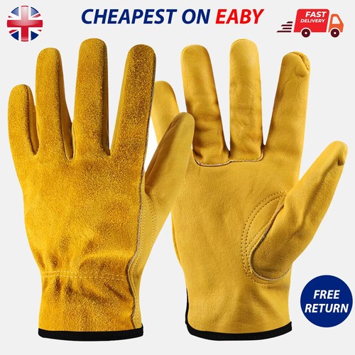 10p yellow leather safety - 10p, work
