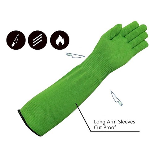 Long gardening gloves green - long,
