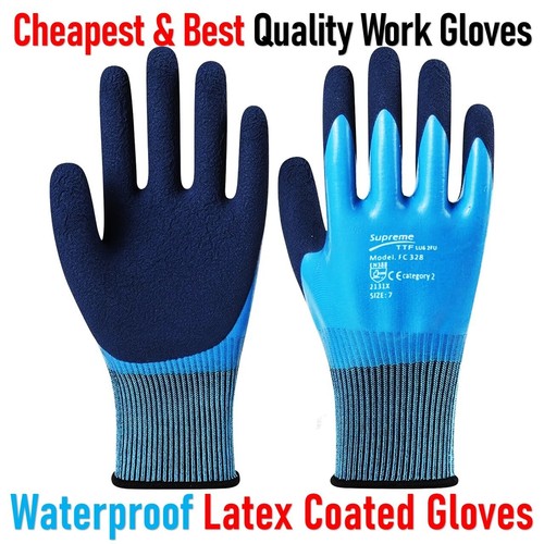 Waterproof latex coated work - coated,